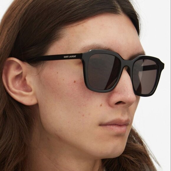 NEW SAINT LAURENT SL457 001 BLACK GEOMETRIC SUNGLASSES SAINT LAURENT SL 457